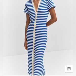 Mango striped knit dress